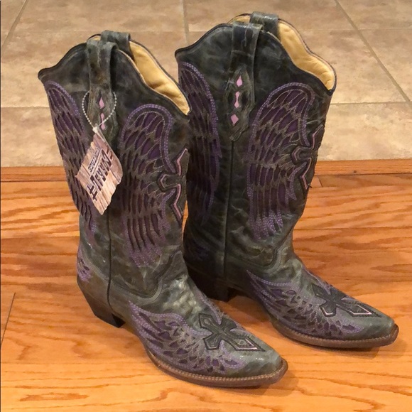 Corral Shoes - light grey cowboy boots